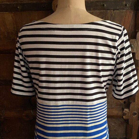 Marni x Uniqlo  Striped Midi Tee T shirt cotton Border Dress - Picture 8 of 16